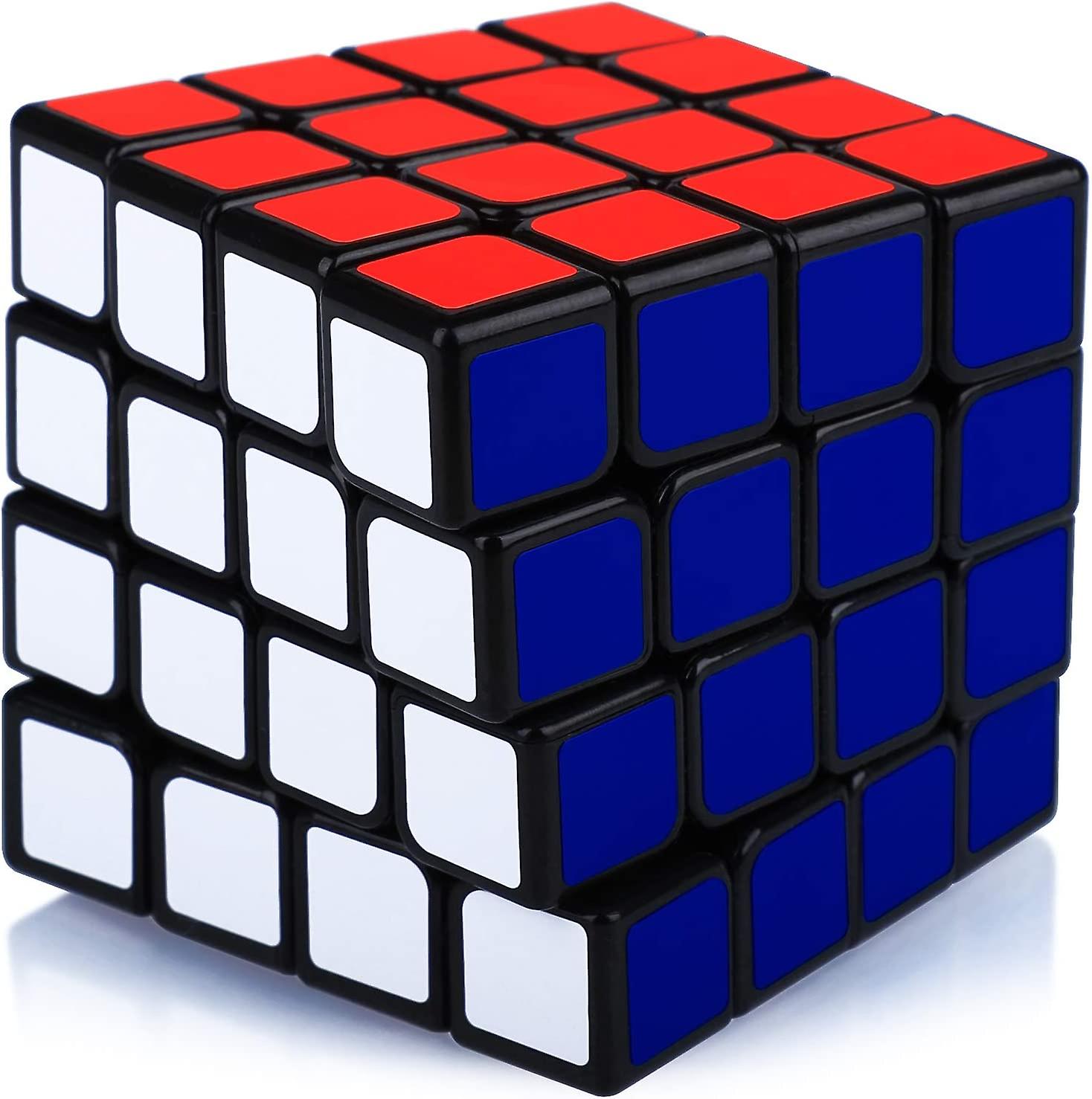 4x4 4x4x4 Magic Puzzle Magic Speed Cube Prezent świąteczny dla dorosłych dzieci (czarny)