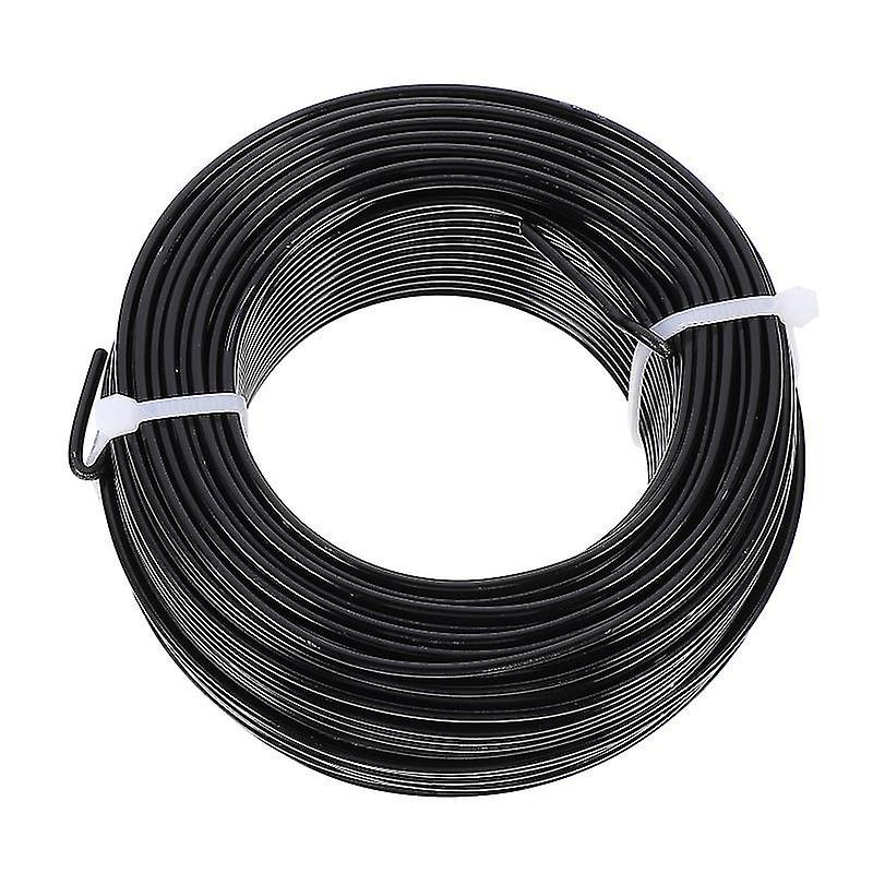 2500X0.3x0.3cm Black Thread & Floss 1 Roll Bendable Aluminum Wire Jewelry Making Beading Craft Wire