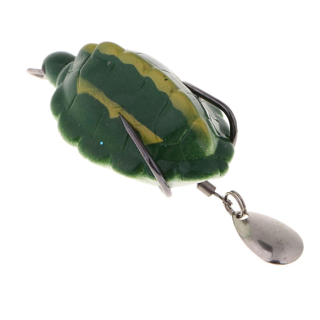 Weiche Silikon Frosch Angelköder Topwater Hook Köder Crankbaits Dunkelgrün