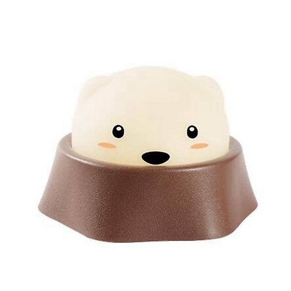 Creative Cute Diglett Lamp - Touch Sensor, Tap Control, Rechargeable Led Night Light For Baby Bedroom