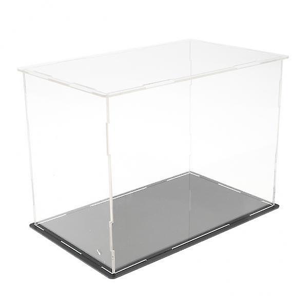 2xAcrylic Display Case Dustproof Protection Boxes Container 27x13x22cm