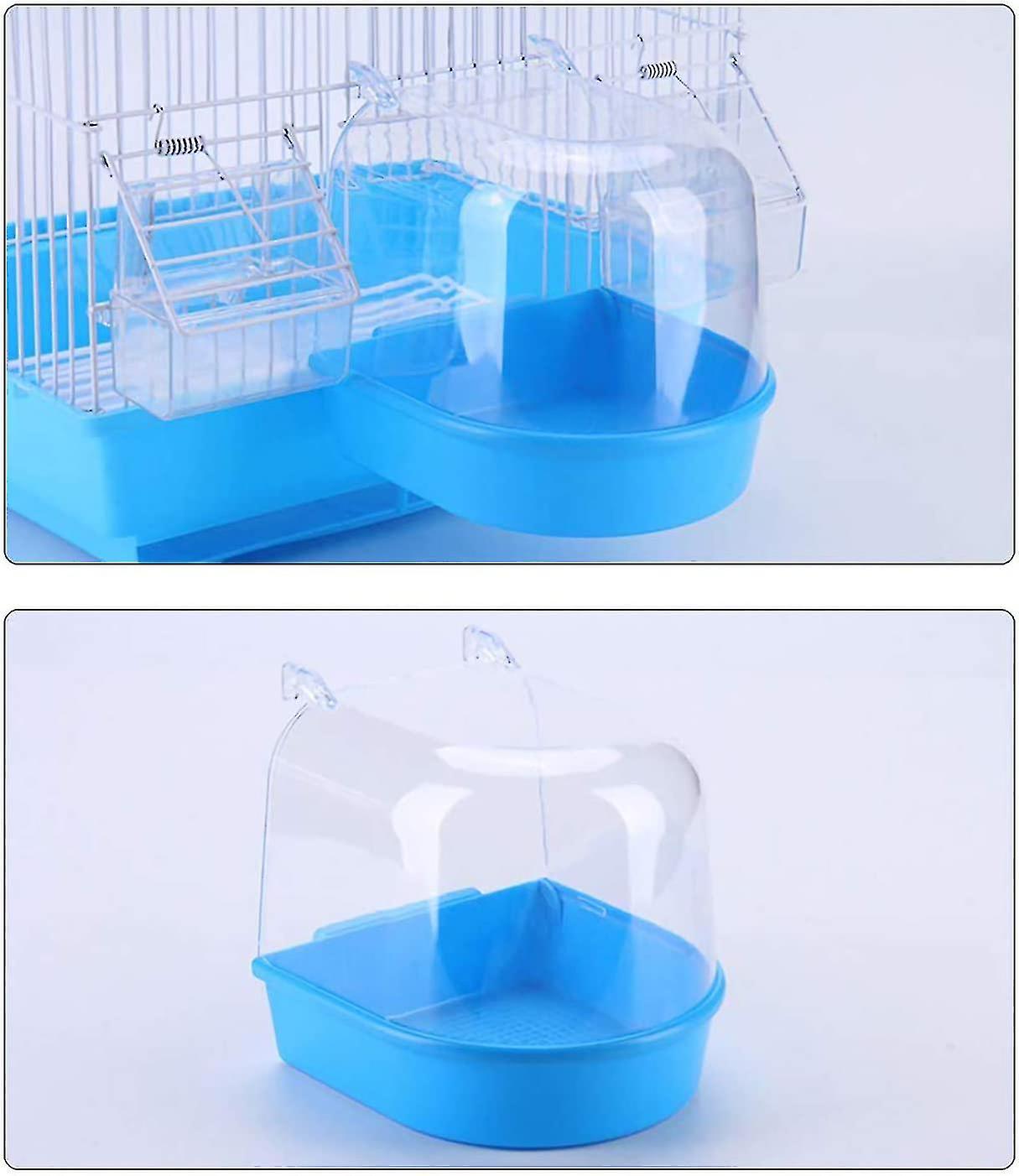 Clear Bird Bath For Cage Bird Cage Accessories Hanging Bird Tub For ...