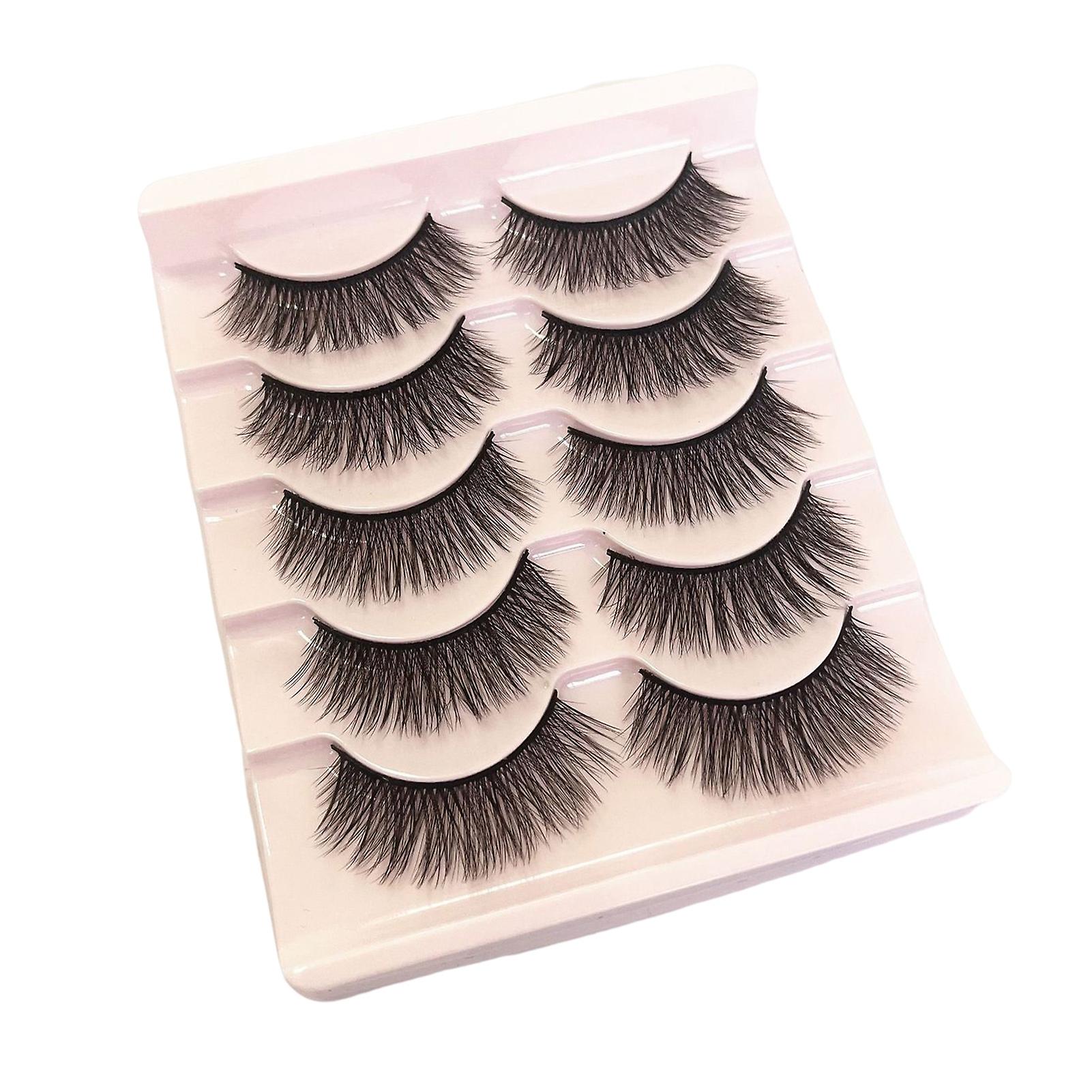 3d Effect Grafting Eyelashes Multilayered Bushy Curling Up Thick Lashes