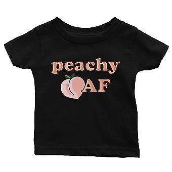 365 Printing Peachy AF Baby Graphic Shirt Gift Black Infant Tee Baby Shower Gift
