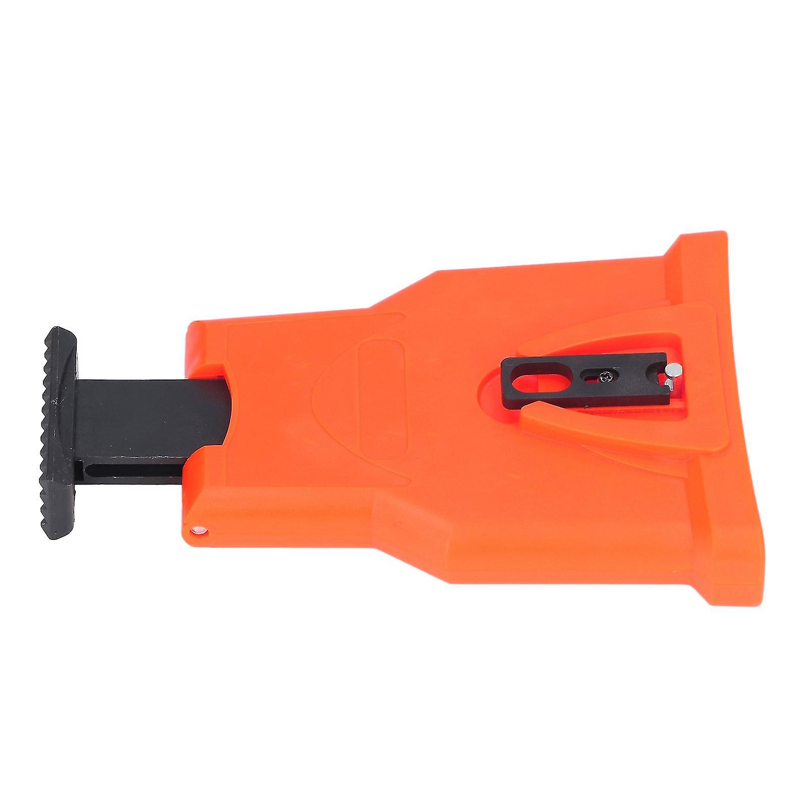 Chainsaw Chain Sharpener Quick Woodworking Tool Durable Plastic Portable Chain Grinding Tool Easy-To-Use for Chainsaw Blade Orang