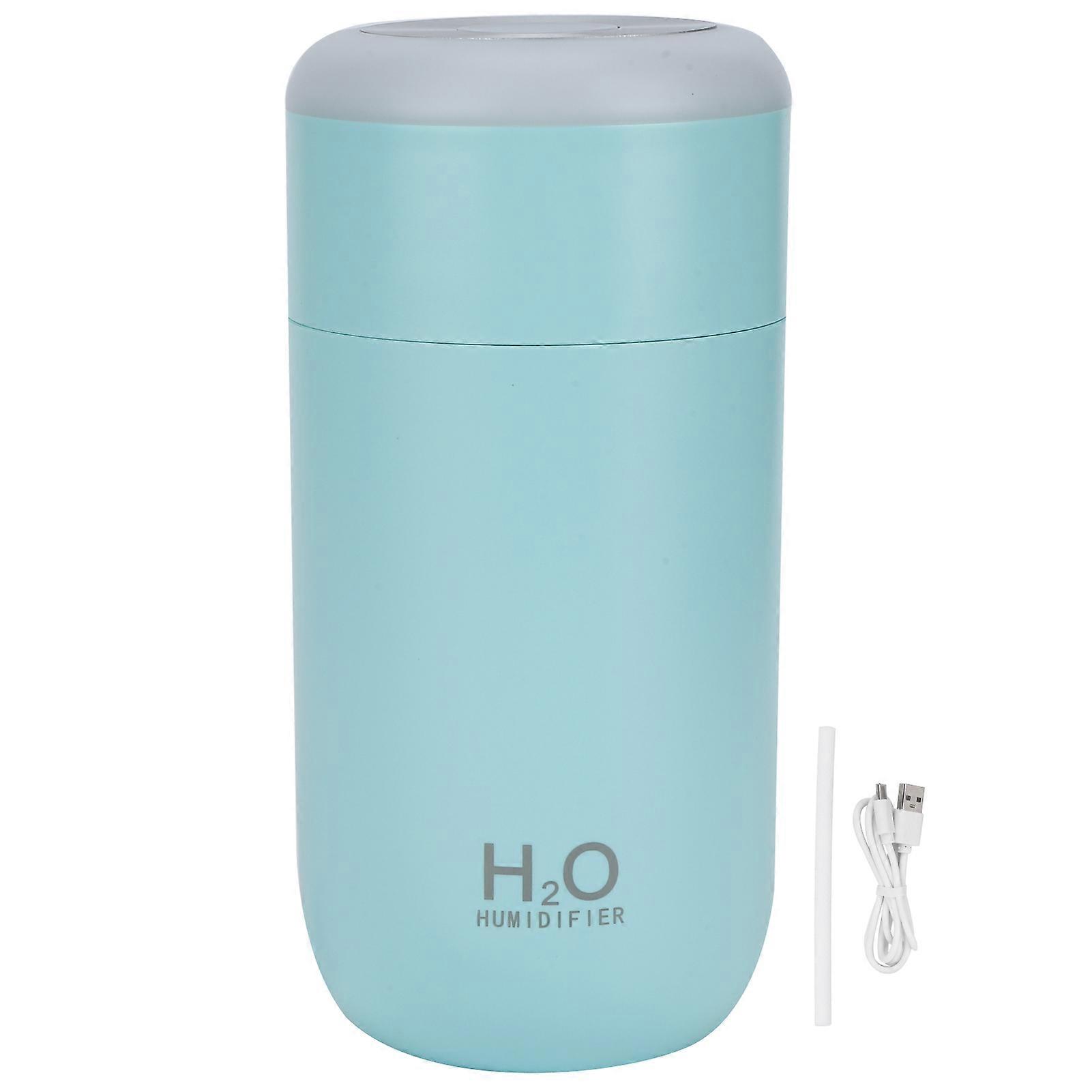 350ml Mini Portable USB Powered Nano Humidifier Diffuser with 7 Colors Light Timing Power OffBlue