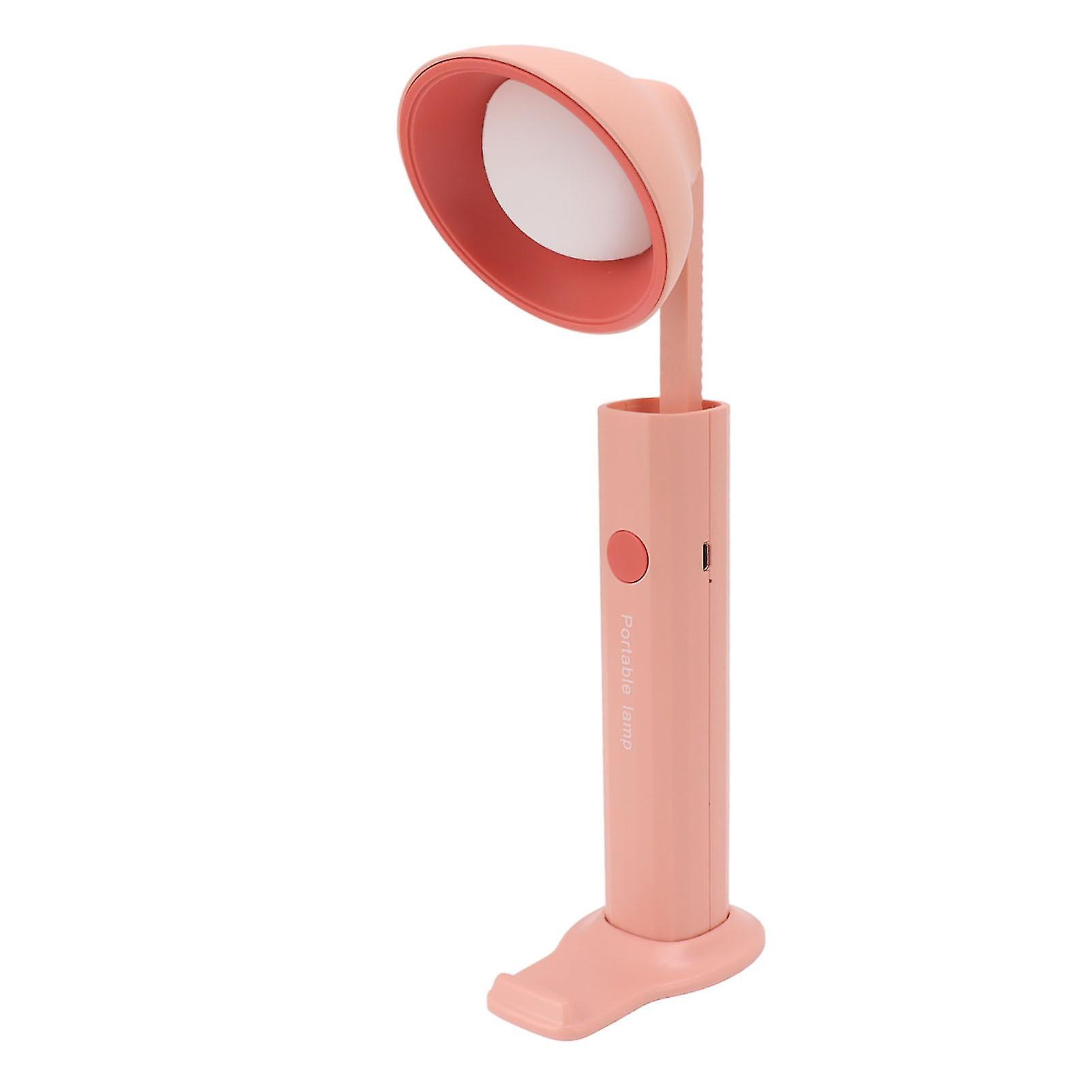 Strong Magnetic Flashlight USB Flashlight Foldable Portable Student Desktop Learning Lamp With 3 Level Color Temperature Circular Lamp Holder Red 