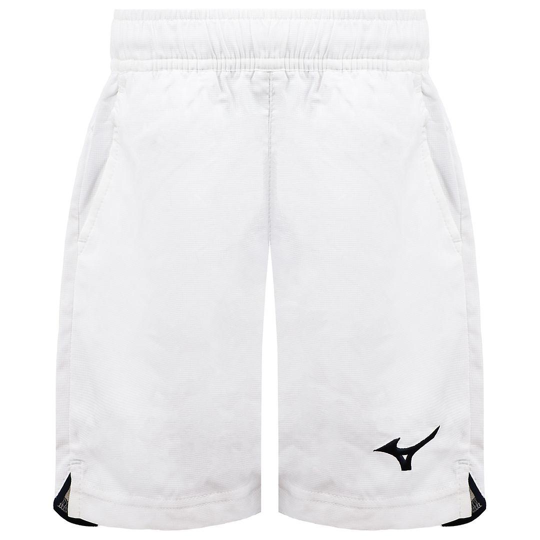 Mizuno Graphic Logo Taille Extensible Blanc Enfants Hex Rect Shorts 62EB740171