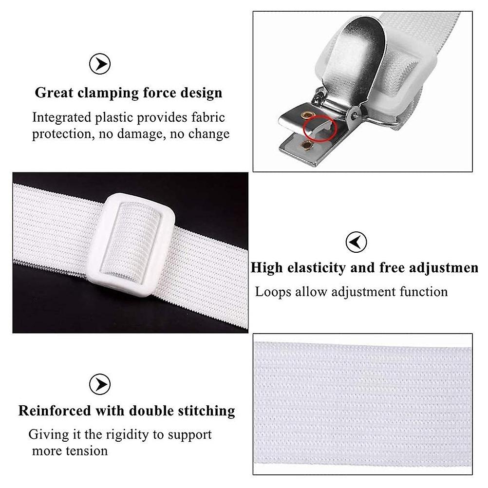 8pcs Adjustable Bed Sheet Clips 20-60cm Elastic Holders