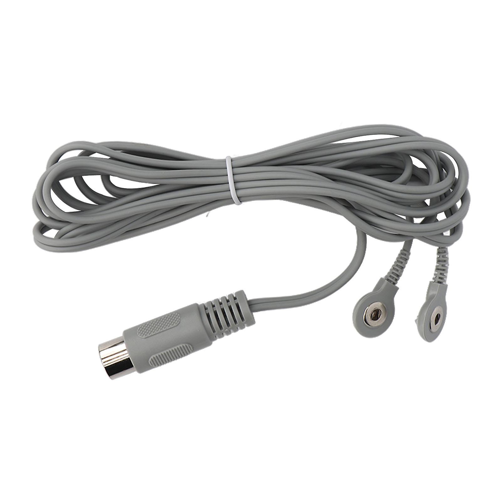 Electrodes Lead Wire with 2 Snap Connectors 8.2ft Portable Cable for Physical Therapy Massager Machine Replacement Wire