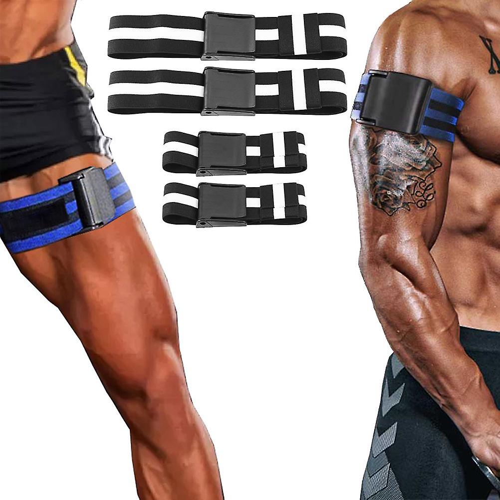 Set of 2 fitness elastic bands for arm muscle training and weightlifting