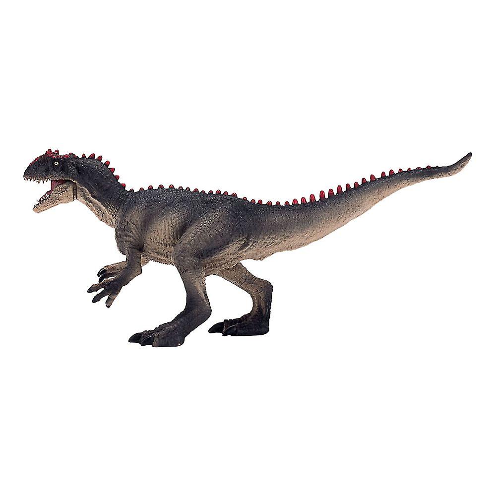 Mojo prehistoric life allosaurus with articulated jaw dinosaur toy figure, 3 years or above, brown/black