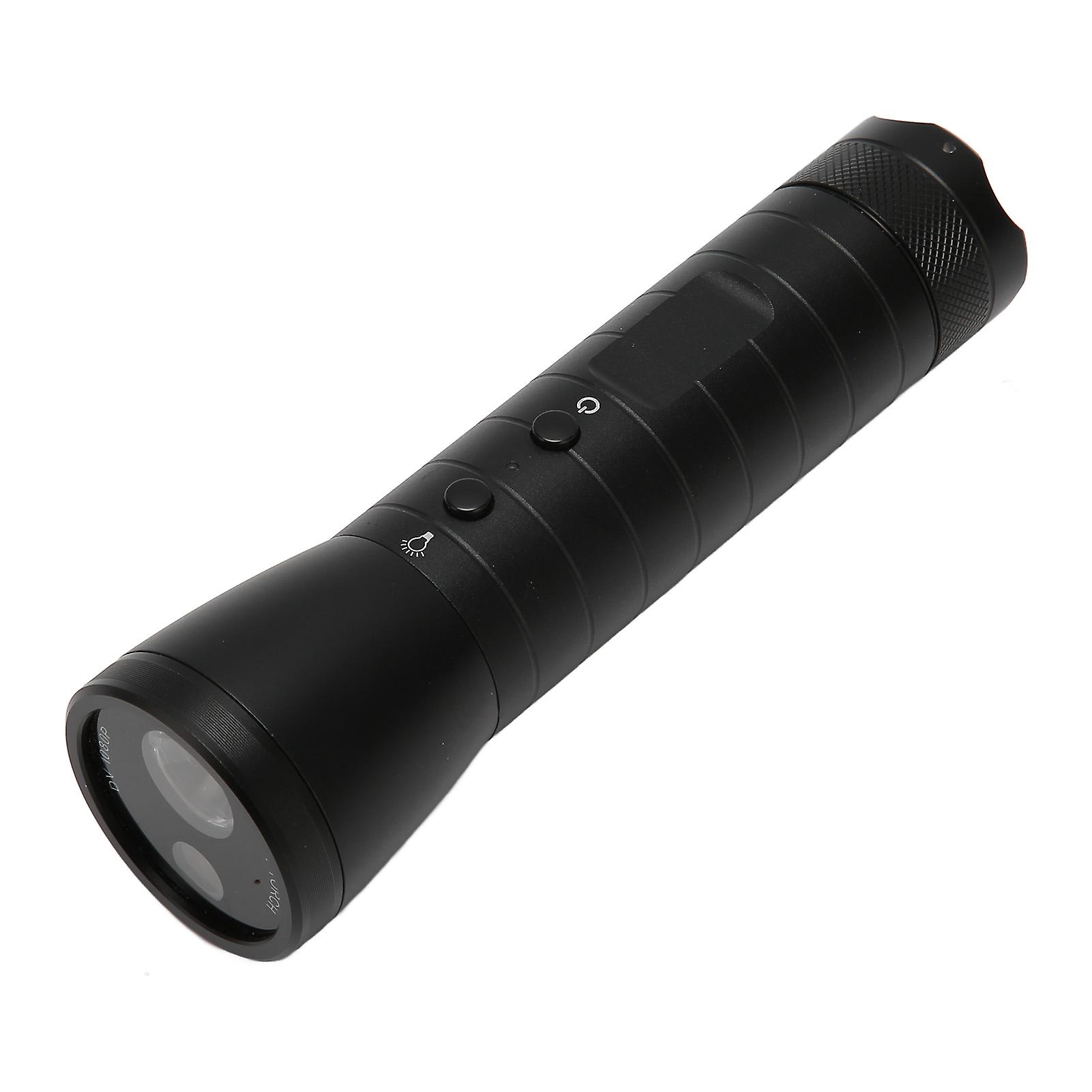 Flashlight Video Camera 1080P 5 Lighting Modes 2200mAh 120 Degree Wide Angle IP66 Waterproof LED Flashlight Recorder