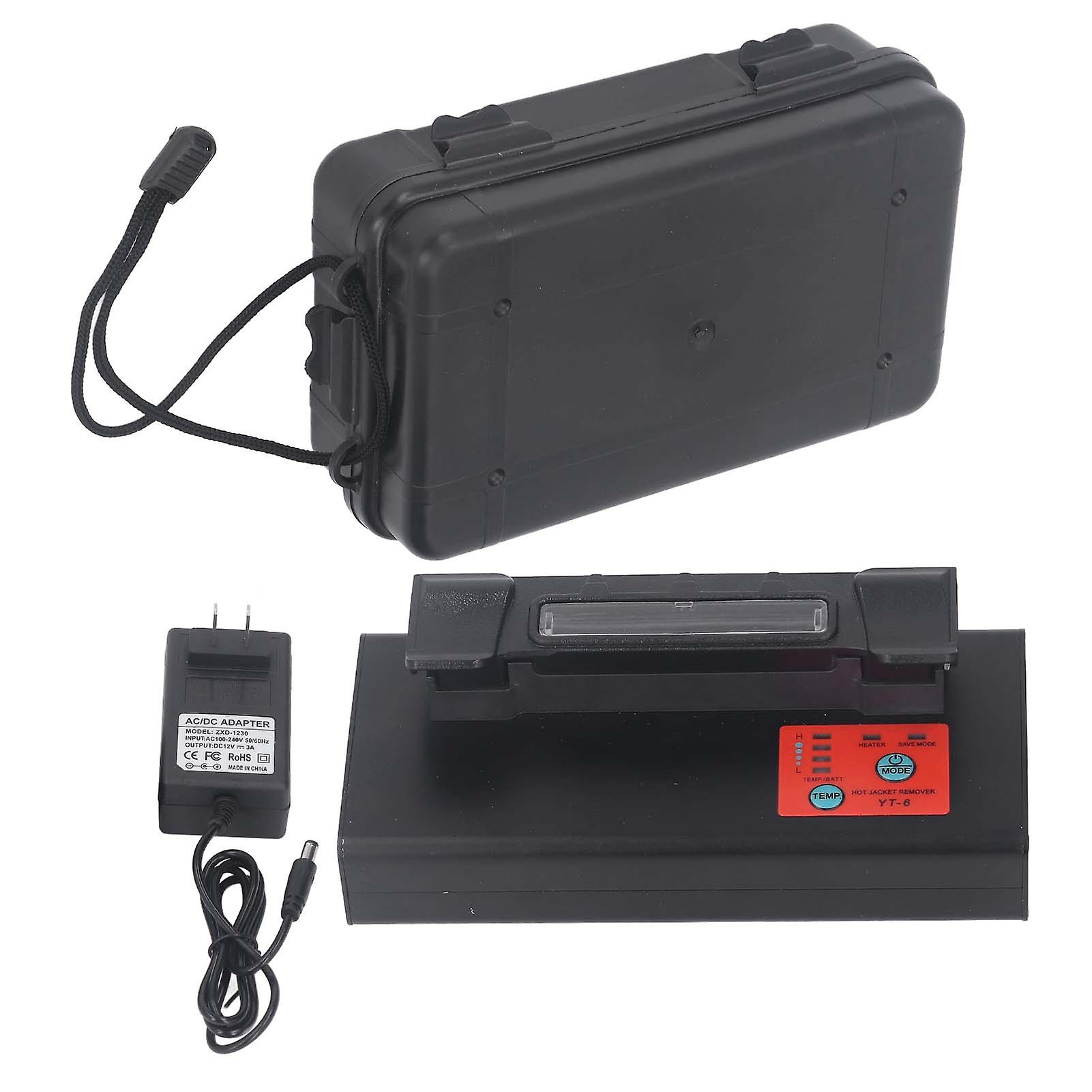 Four de chauffage pour épissure par fusion, chauffage externe réglable pour fibre optique avec batterie, type horizontal, prise américaine 100-240 V