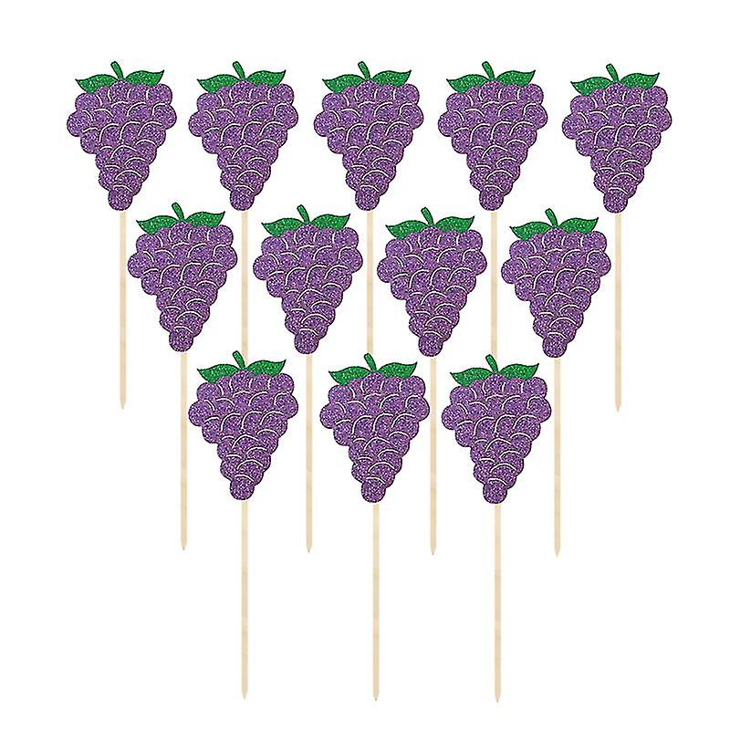 12pcs Cake Topper For Decor Birthday