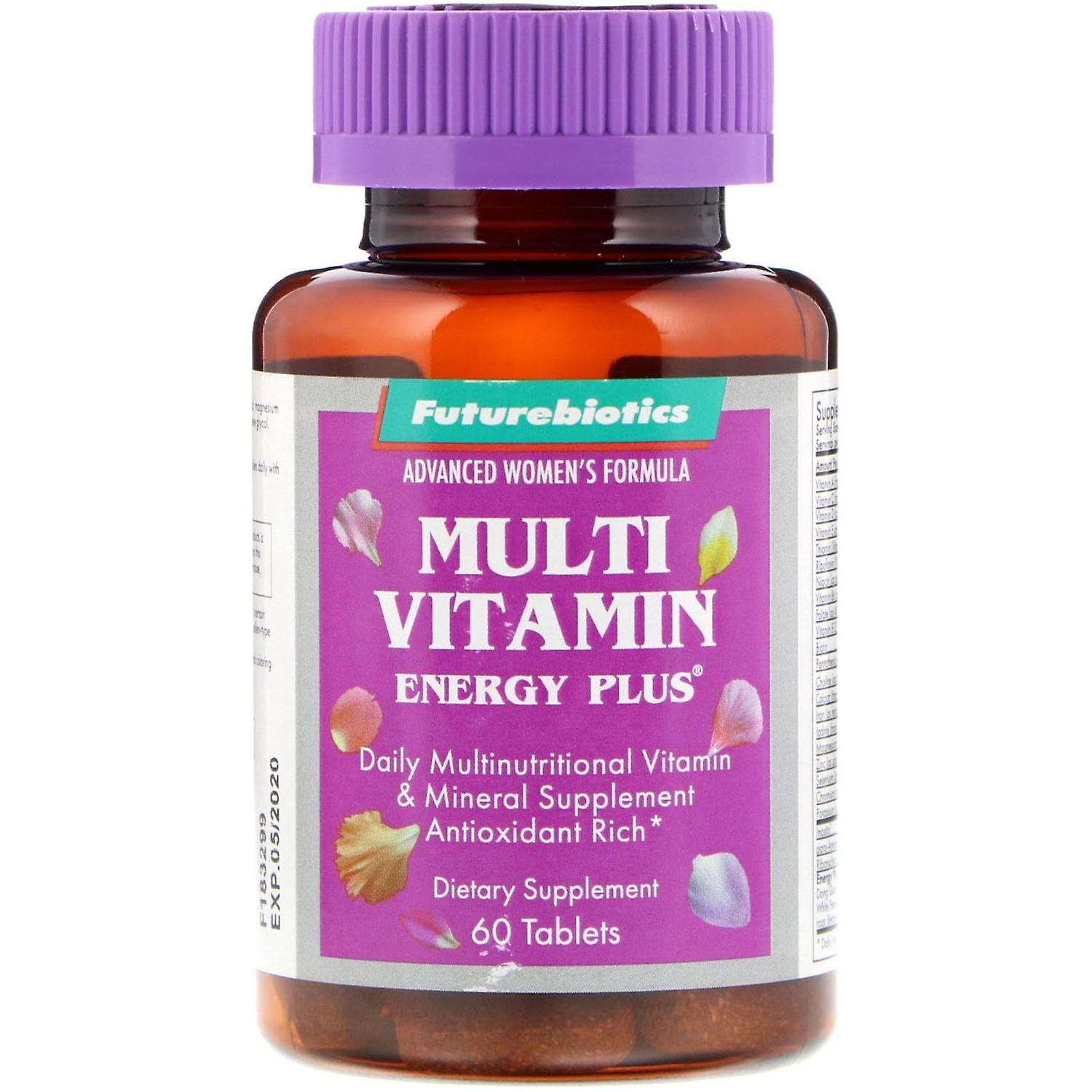 FutureBiotics, Advanced Women's Formula, Multi Vitamin Energy Plus, 60 Tablets