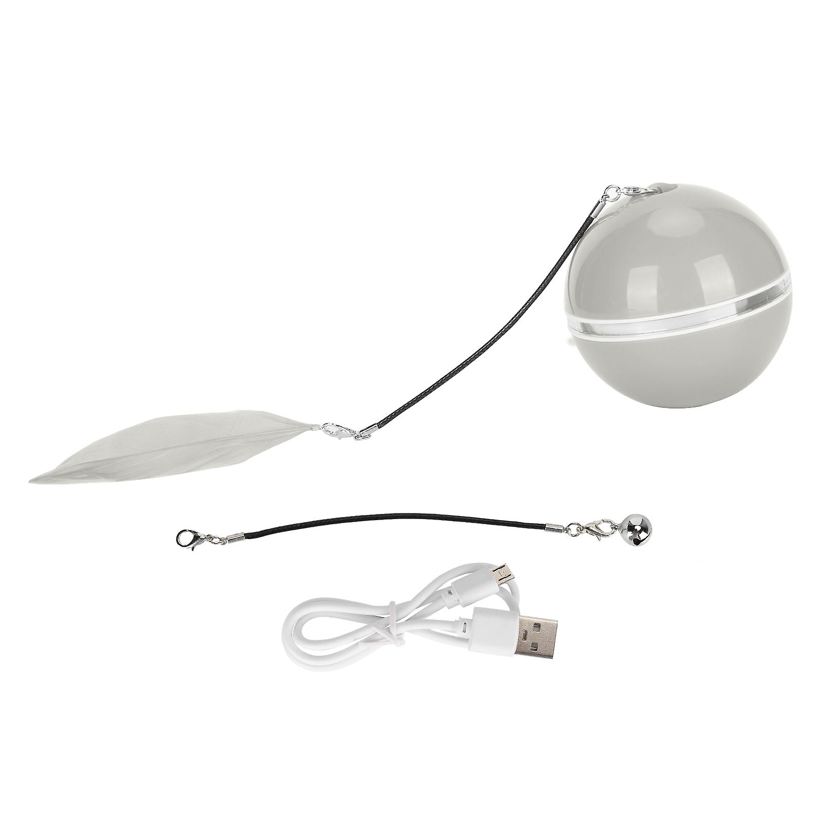 Rechargeable Indoor Interactive Automatic Rolling LED Light Cat Rotating Toy Ball