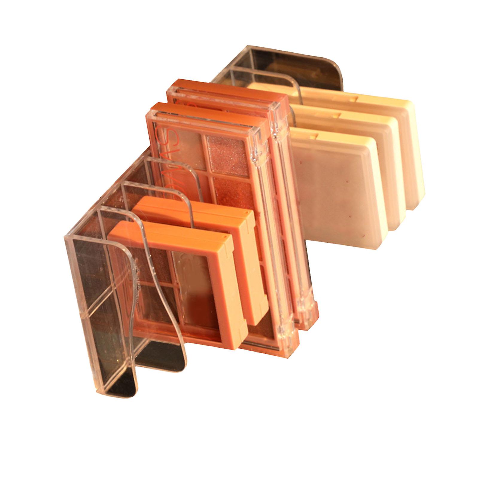 Eyeshadow Palettes Organizer Clear Divided Makeup Palettes Storage Rack for Dressing Table 
