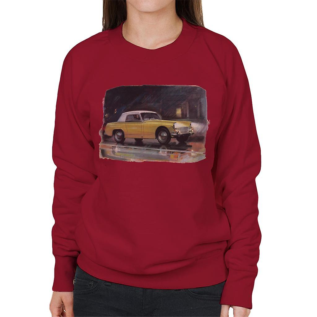 Austin Healey Yellow British Motor Heritage Women's Sweatshirt