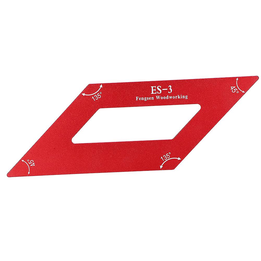 Woodworking Aluminum Alloy Carpenter Measuring Ruler Angle Rulers Scriber Marking Tool