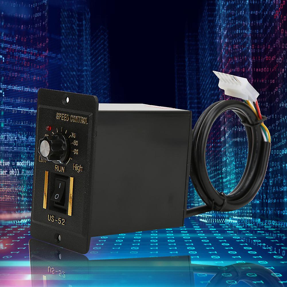 BERM Motor Speed Regulator with Potentiometer Threaded Knob 3.96 Interface AC220V 50/60Hz90W