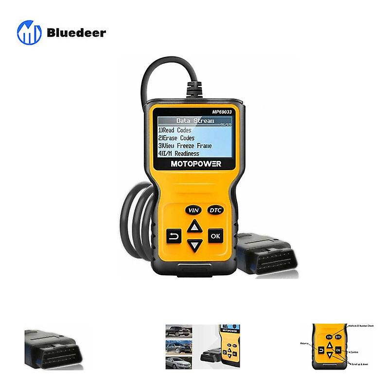 OBD-II Scanner Code Reader Engine Fault Code Diagnostic Reader Engine Code Reader for O2 Sensor H186 hwy