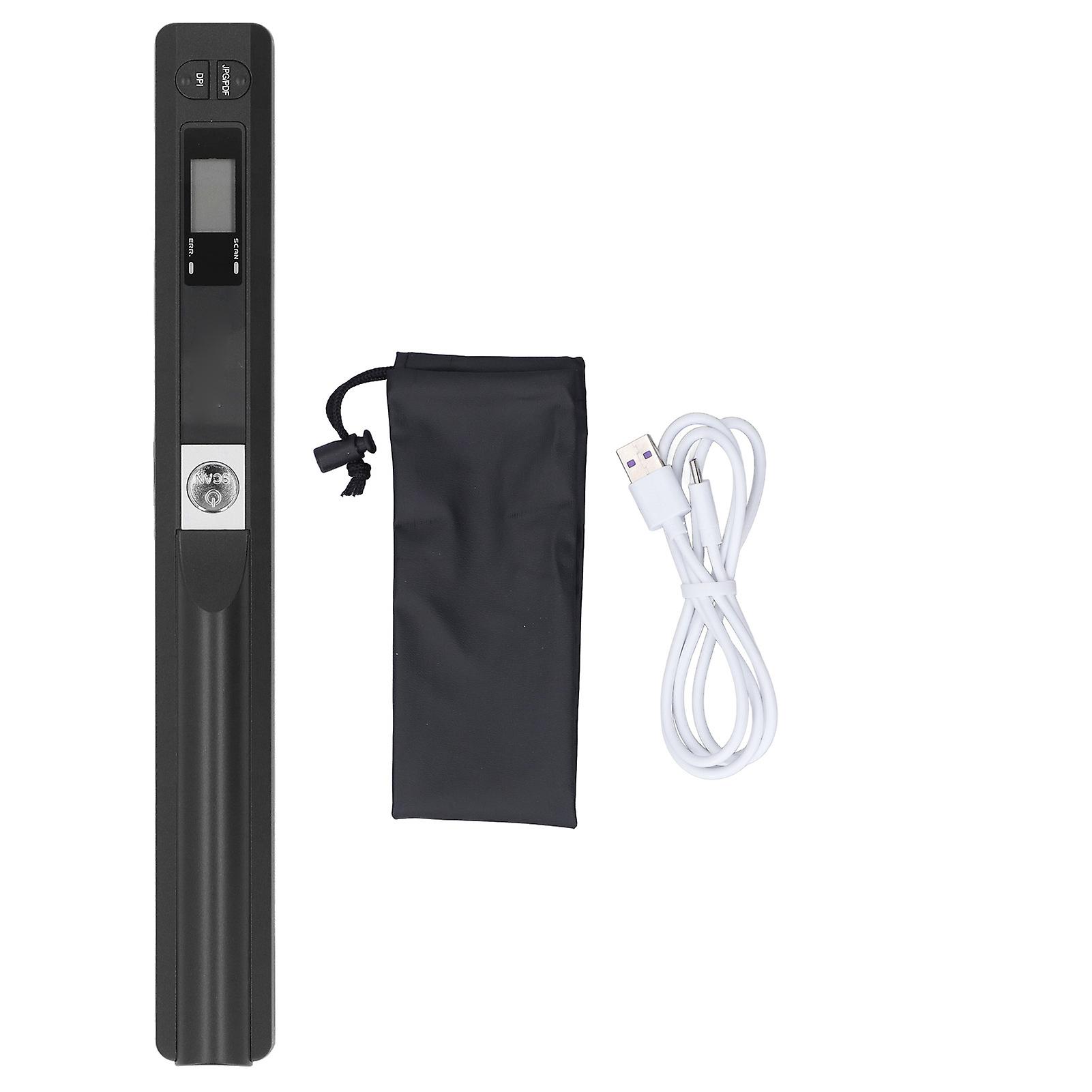 Portable scanner for photo A4 document Image receipts Books JPG PDF format 900DPI Handheld Business Scanning equipment Black