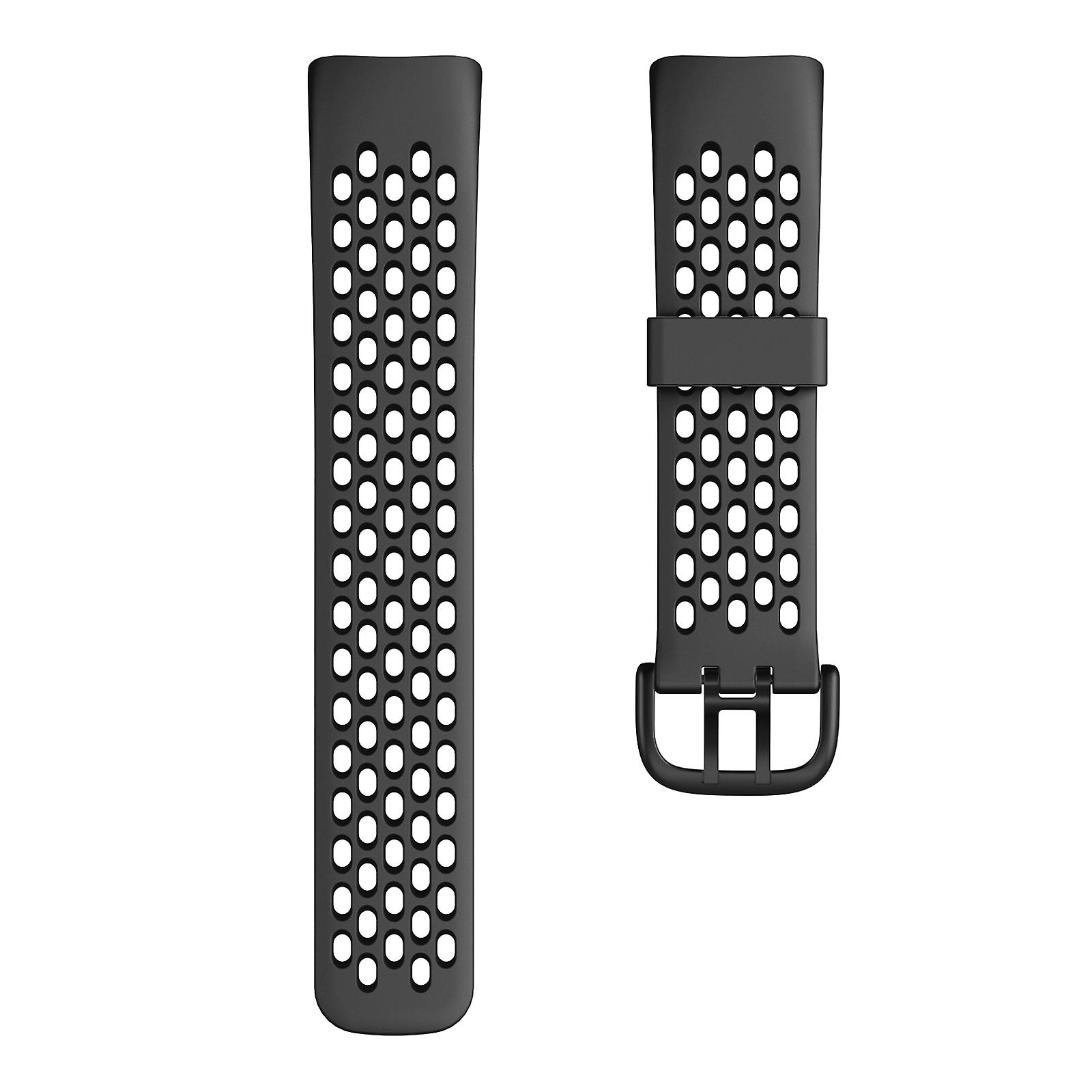 TPU Sport Watch Band for Fitbit Charge 5, Soft and Durable Strap with Safety Clasp for Running, Cycling, and Daily Wear