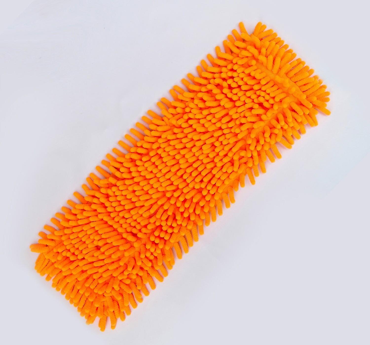 4 microfiber cleaning mops, stretched microfiber, flat mop head for dusting, for dry cleaning or dry