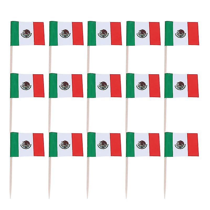 The New 100pcs Flag Cake Toppers