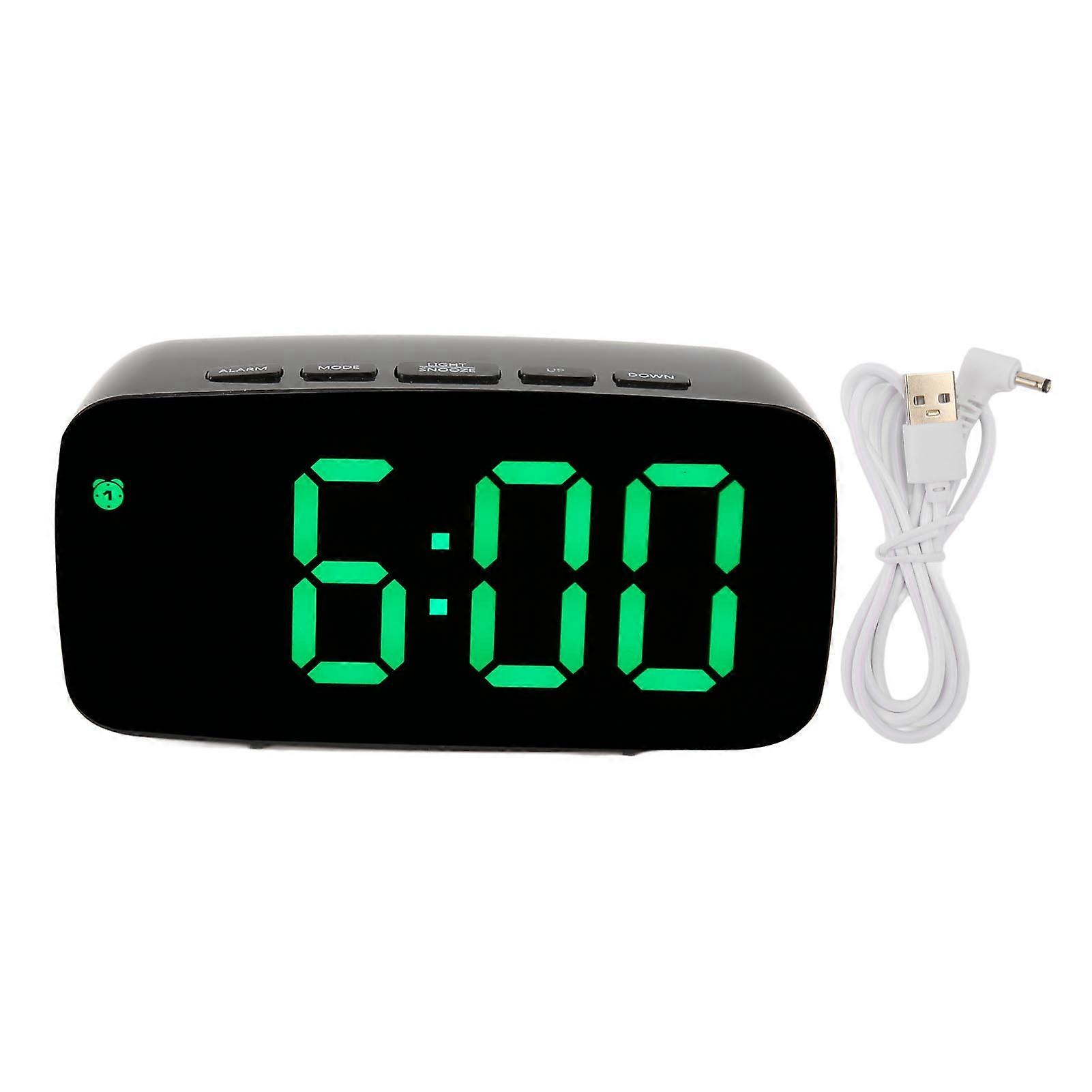 Mirror Clock Large Display Digital Alarm Clock Led Electronic Clock For Bedside Desktop Room