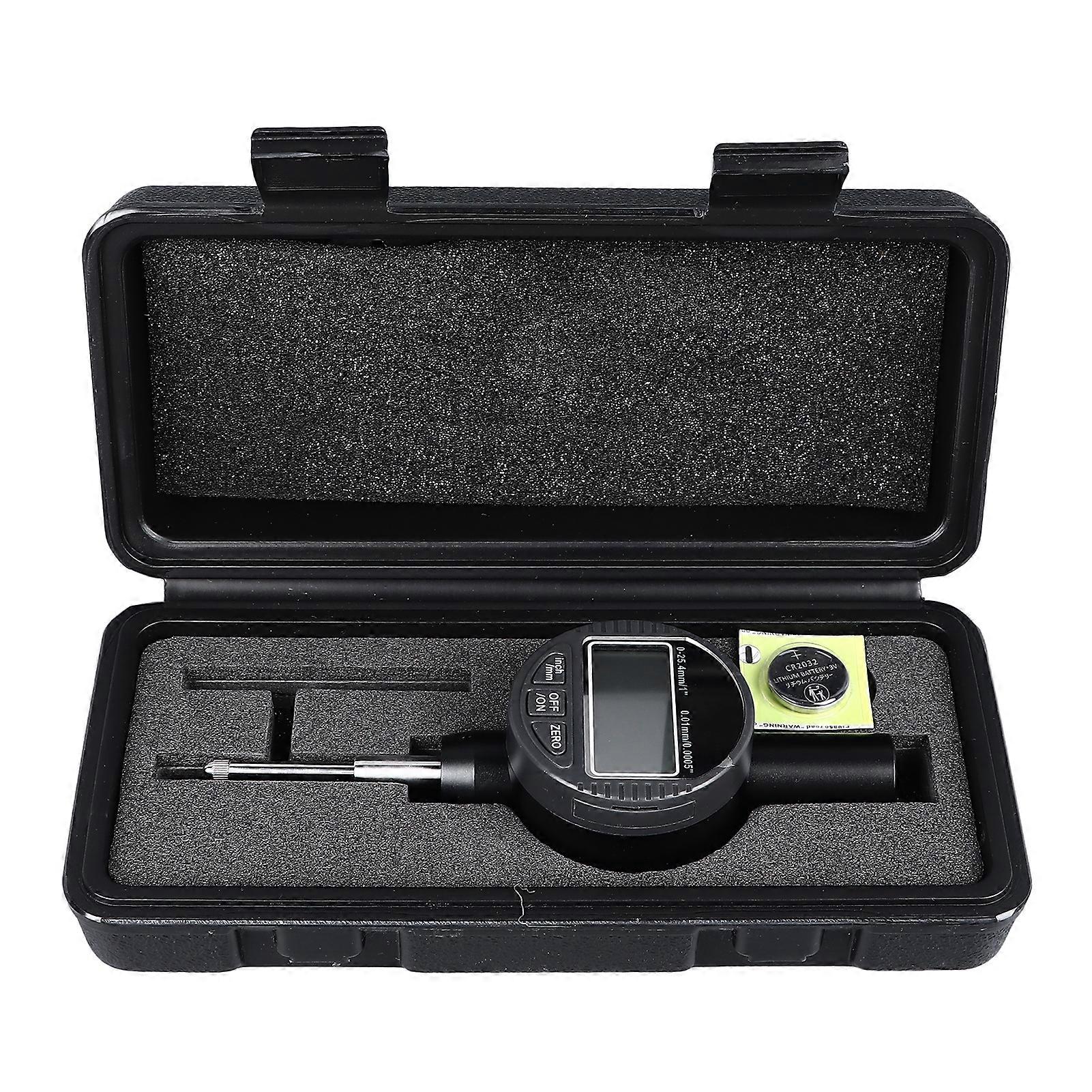 3V Dial Indicator Gauge Electronic Dial Test Gauge Digital Dialgage Measuring Tool 0‑25.4mm 0.01mm