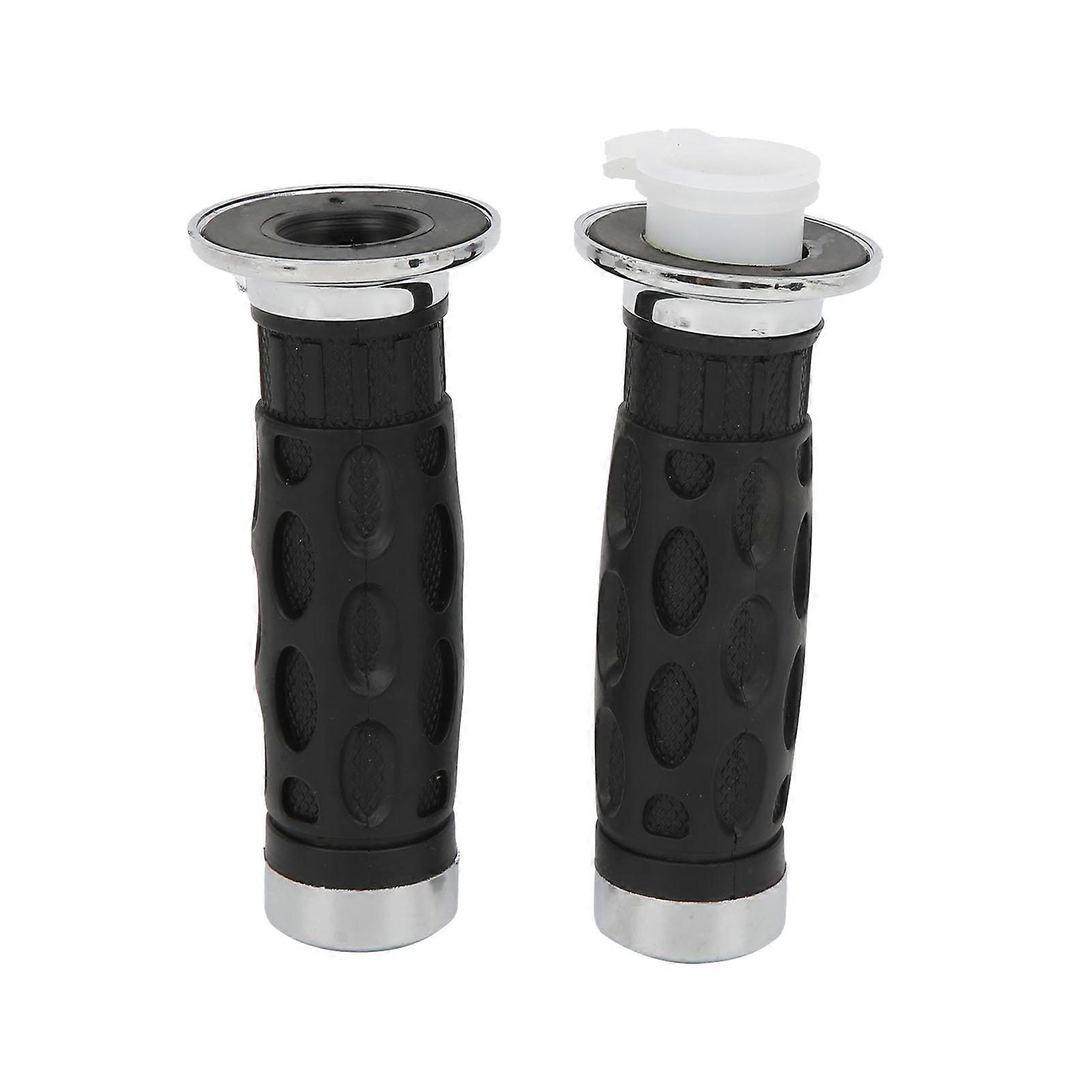 Pair 22mm Motorcycle Throttle Twist Handle Grip Replacement for Scooter GY6 50cc 80cc 125c 150cc E2U511