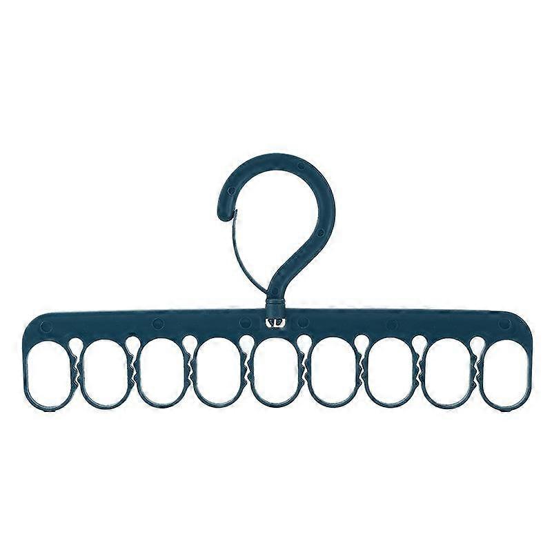 Hanger Multipurpose Sturdy Structure Plastic Home Quality Clamp Storage Hanger Gift (Blue)