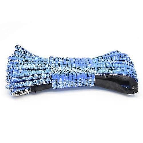 15m Winch Rope Pull Line Cable Nylon Towing Rope Car Wash Maintenance String ,1pac,blue