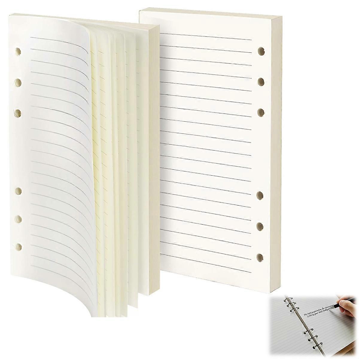 2/90 sheets of 6-hole loose-leaf notebook replacement core-A5 horizontal line