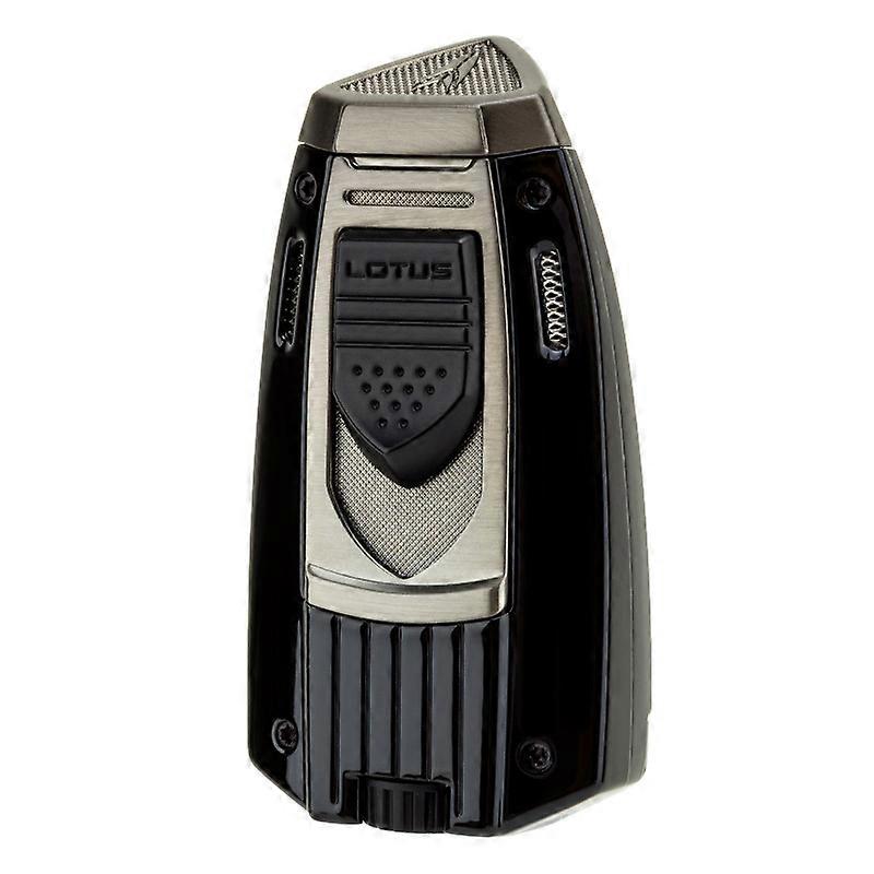 Lotus Cigar Lighter American Lotus Blue Flame Double Direct Punching Windproof Lighter With Double Tapper Lubinski