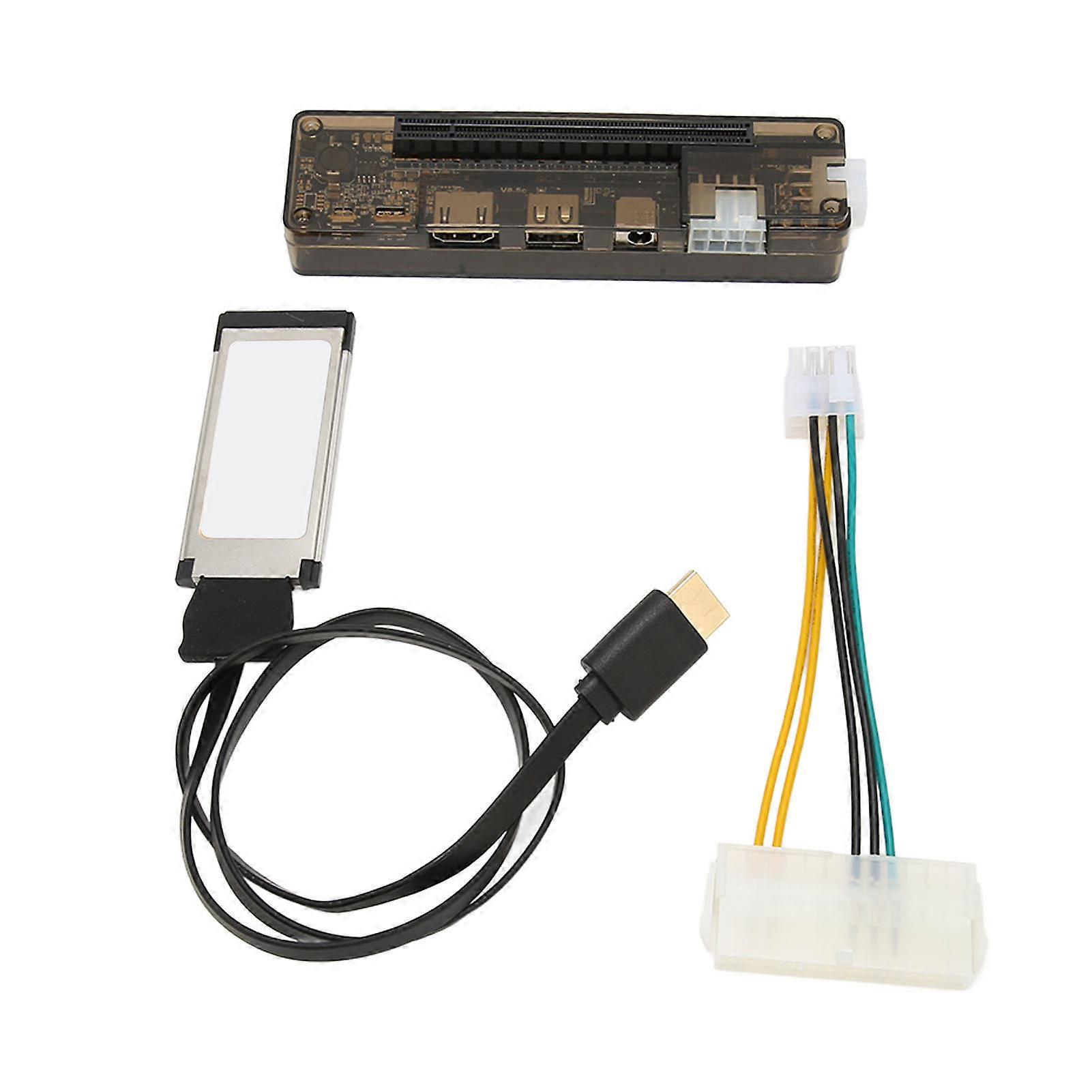 Laptop Video Card Dock Express Card Interface 6Pin 8Pin Power Sturdy ABS External EXP GDC for Server Computing