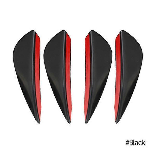 4/6pcs universal Front Bumper Lip Decoration Diffuser Splitter Fins Body Spoiler Canards Valence Chin Car Tuning Canard Decor