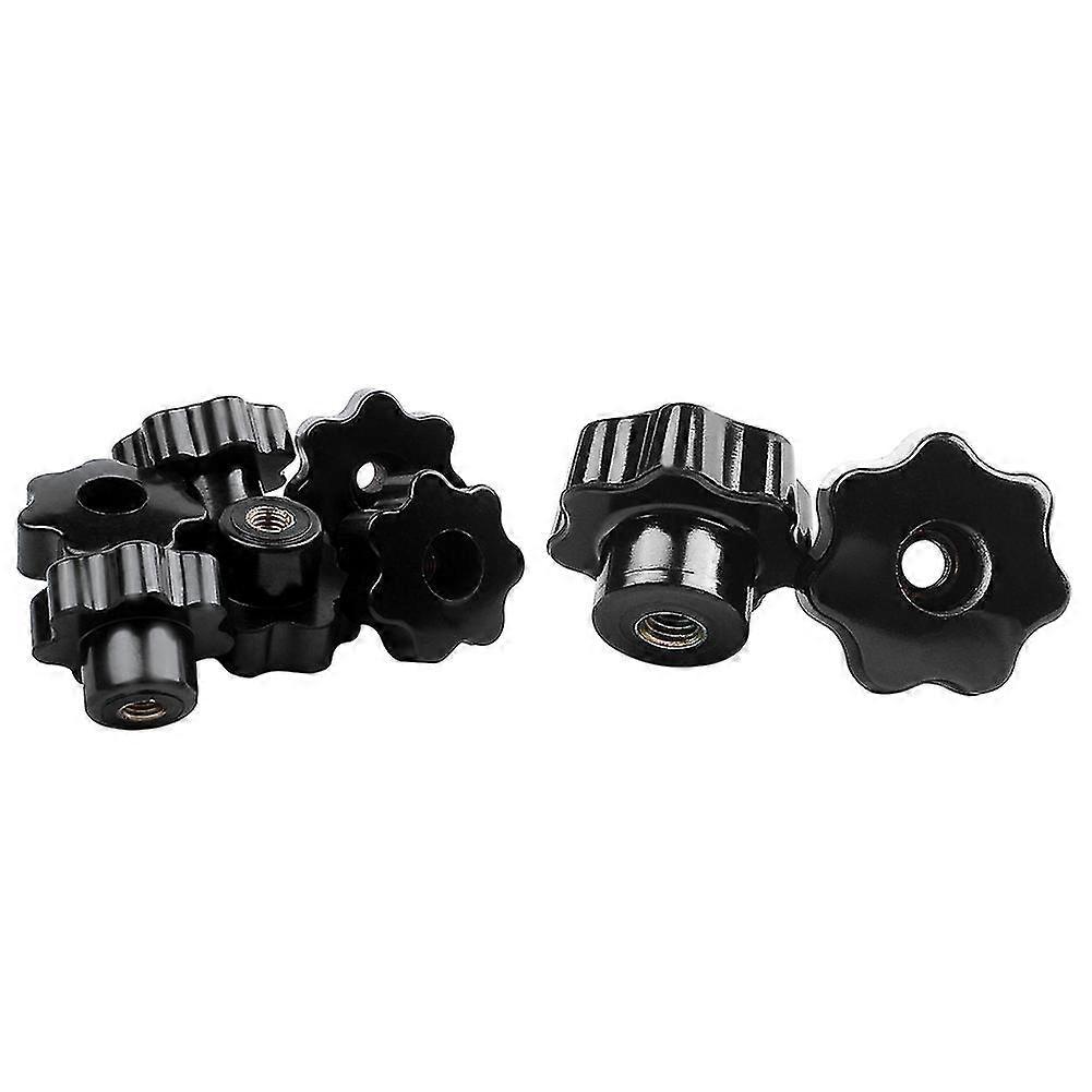 6 Pcs Machinery Latche Knurled Clamping Nuts Knob 5 Pcs Black Star Grip Knobs