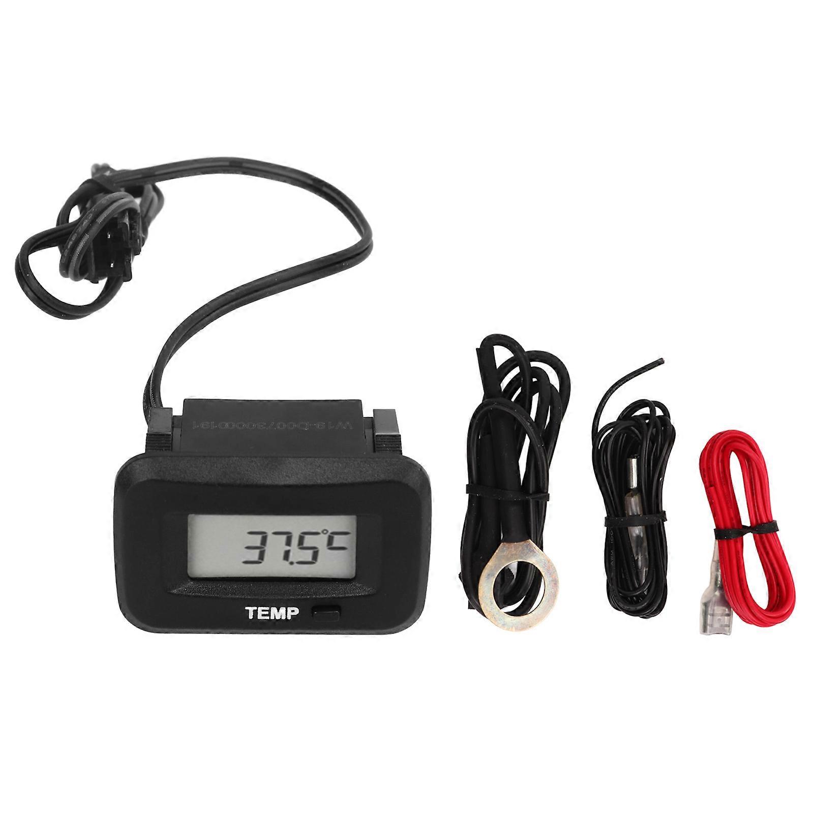 Engine Temperature Gauge 630V Digital Display Waterproof Engine Temp Meter for Motorcycle Lawn Mower Outboard Yacht