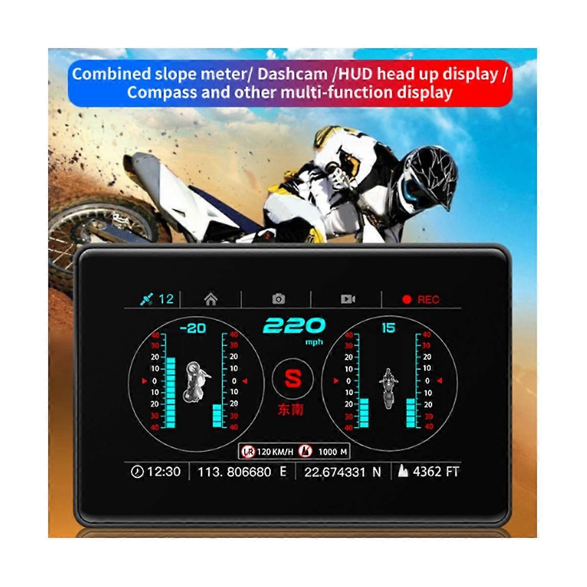 Touchscreen C20-M Auto Head-up-Display Fahrzeug GPS Projektor Fahrzeuggeschwindigkeit Kompass Wasserwaage On-Board-Display Alarm 128G