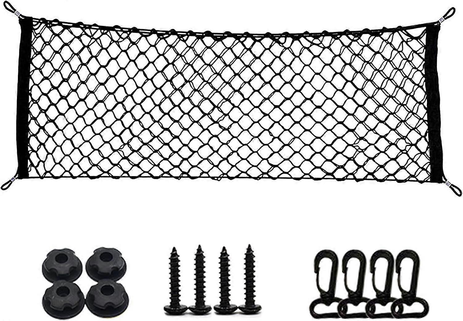 Car Trunk Net 110 X 40Cm Car Trunk Protection Net Net With 4 Hooks