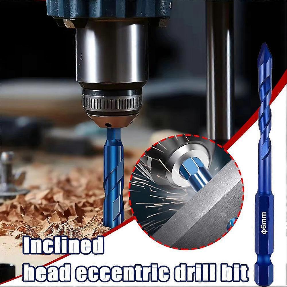 1/4pcs High-Strength Eccentric Twist Drill Bit,Oblique Head Eccentric Drill Bit
