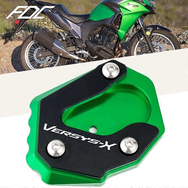 For Kawasaki Versys X300 1000 Versys-X 300 2017-2021 2023 Motorcycle CNC Kickstand Foot Side Stand Extension Pad Accessories maxpower