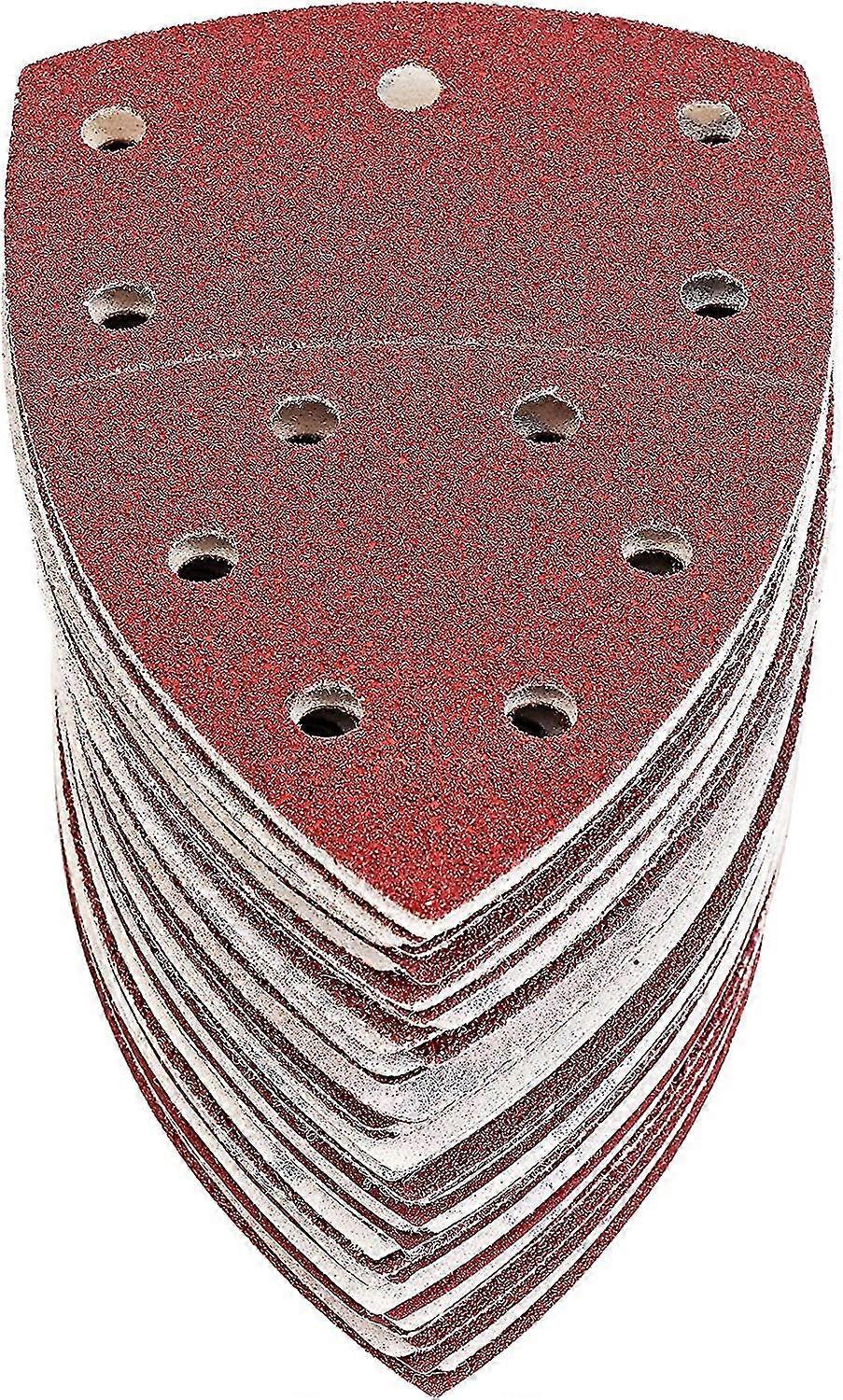50 pieces of triangular sandpaper 105 x 152 mm