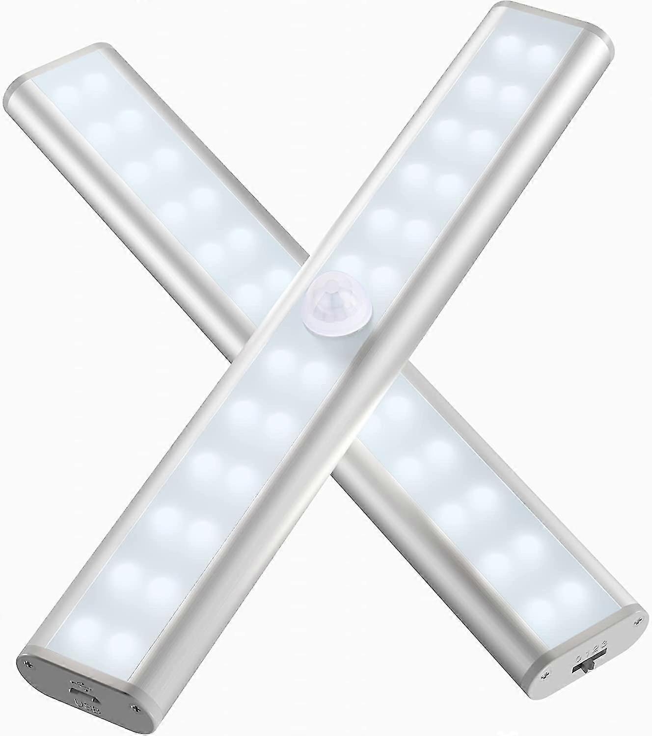 Rechargeable Led Motion Sensor Light, Wireless Closet Light, Emergency Hand Lamp, Cool White 6000k2 Pcs