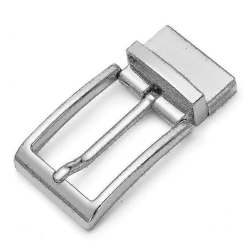 Men Reversible Belt Head Rotary Pin Buckle Alloy Metal Belt Buckle Single Prong