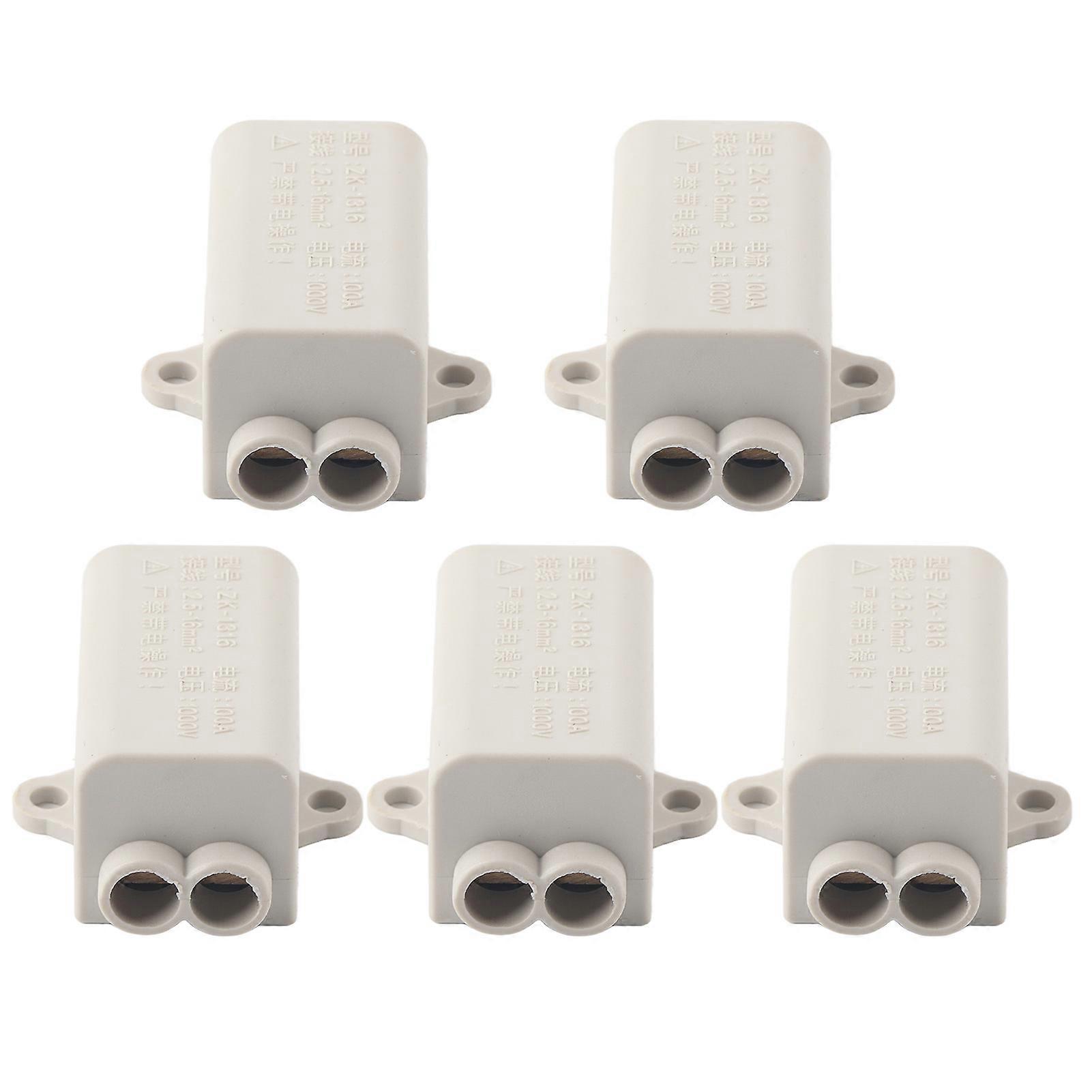 5Pcs Terminal Parallel Spliter Copper Junction Connector Box for Ceiling Light WiringZK-1316
