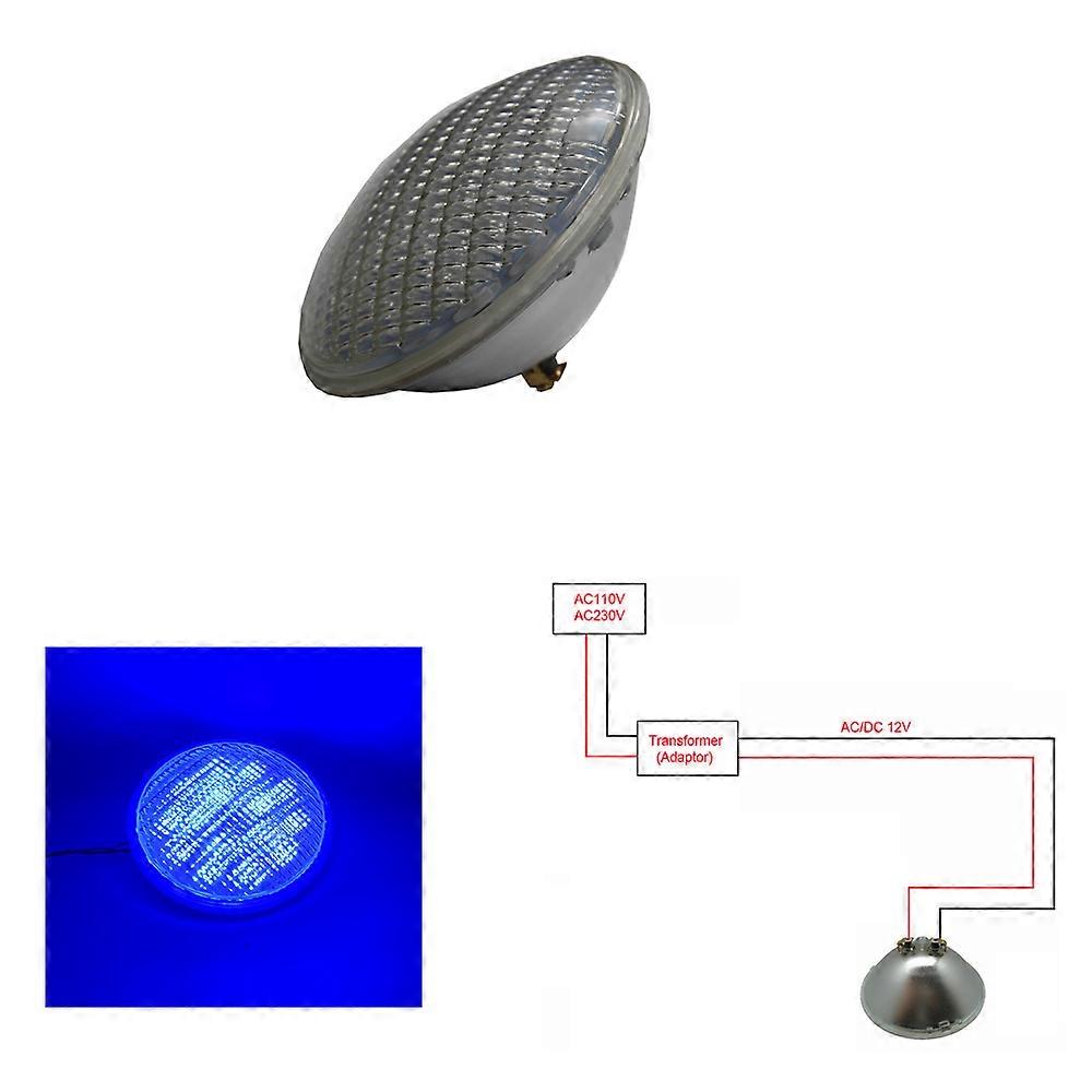PAR56 LED Pool Lamp 24W 36W 48W 60W 72W to Replace Glass Halogen Bulb AC12V IP68 Waterproof Cold White Warm White Blue